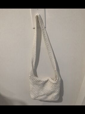 The Sak Cream Crochet Shoulder Bag